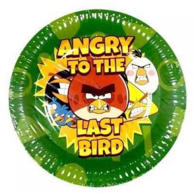 Angry Birds Karton Tabak 8'li - 1