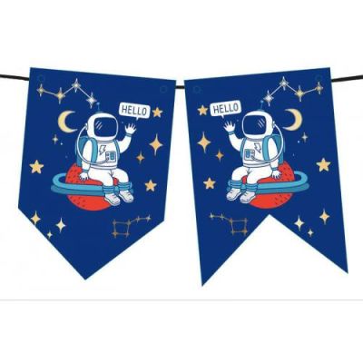 Astronot Uzayda Banner - 1