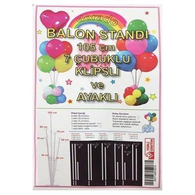 Ayaklı Balon Standı 7'li 105 cm - 2