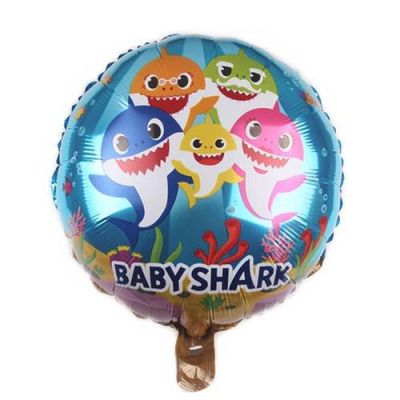 Baby Shark Yuvarlak Folyo Balon - 1