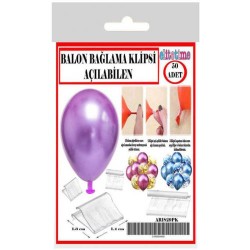 Balon Bağlama Klipsi 50'li - 3