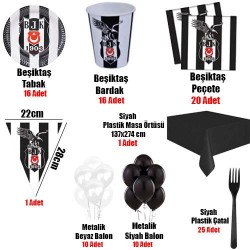 Beşiktaş Ekonomik Doğum Günü Parti Seti 16 Kişilik - 2