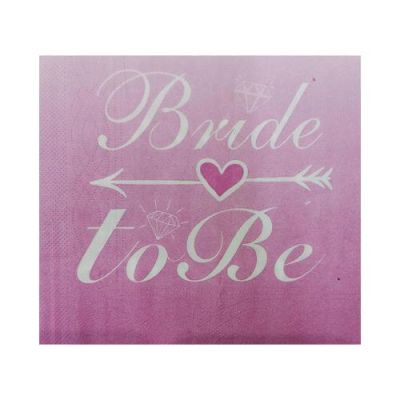 Bride To Be Beyaz Peçete 20'li - 1