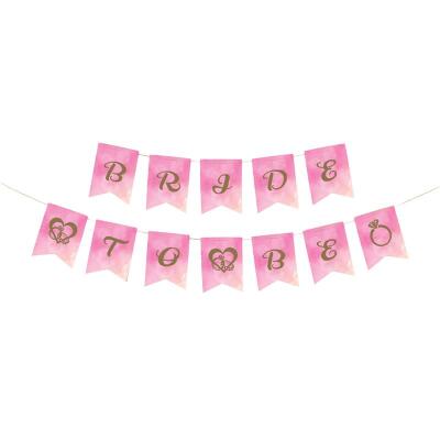 Bride To Be Pembe Banner - 1