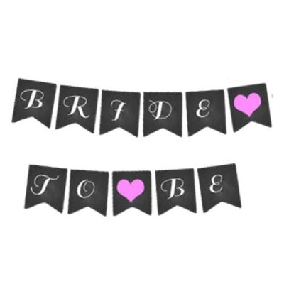 Bride To Be Siyah Banner - 1