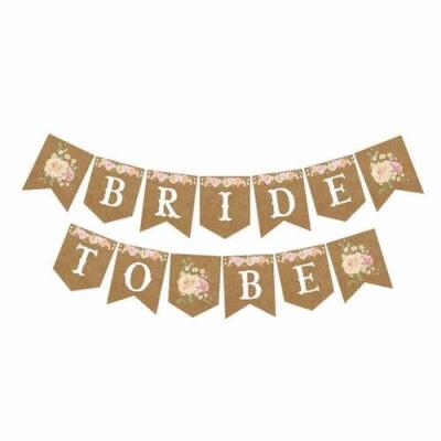 Bride To Be ZikZak Harf Banner - 1