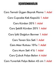 Cars Ekonomik Doğum Günü Parti Seti 91 Parça - 2