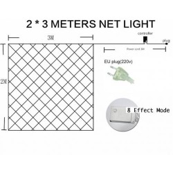 Çok Fonksiyonlu Gün Işığı Ağ Led Perde 3x2m - 3