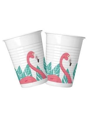 Flamingo Ananas Plastik Bardak 8'li - 1