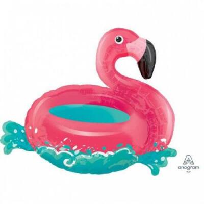 Flamingo Bot Temalı Folyo Balon 76x68cm - 1