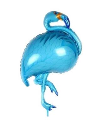 Flamingo Folyo Balon Mavi 105x51cm - 1