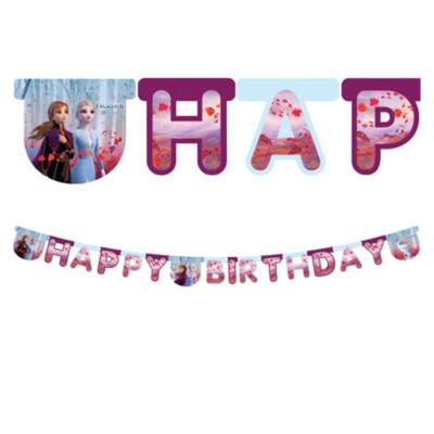 Frozen 2 Happy Birthday Harf Banner - 1