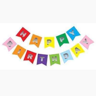 Rengarenk Happy Birthday Harf Banner - 1