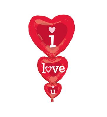 I Love You Folyo balon 51x91cm - 1