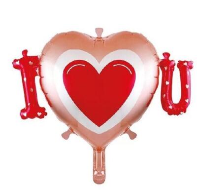 I Love You Folyo Balon 80x62 - 1