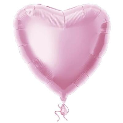 Pembe Kalp Folyo Balon 45cm - 1