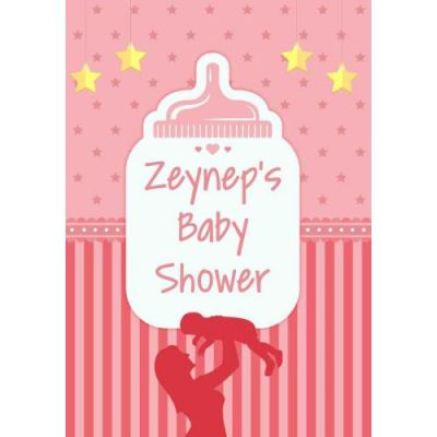 Kişiye Özel Baby Shower Kız Dekota Karşılama Panosu 70x100cm - 1