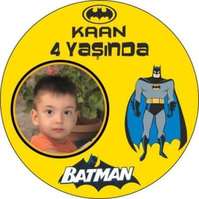 Kişiye Özel Batman Etiket 12cm - 2