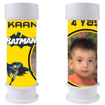 Kişiye Özel Batman Köpük Baloncuk 5'li - 1