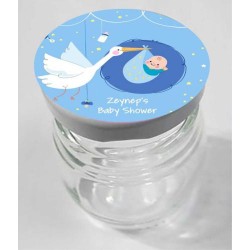 Kişiye Özel Erkek Baby Shower Etiket 6cm 12'li - 3