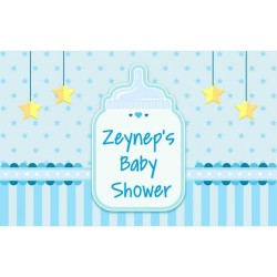 Kişiye Özel Erkek Baby Shower Köpük Baloncuk 5'li - 2