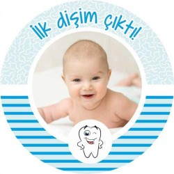 Kişiye Özel Erkek Diş Buğdayı Etiket 4cm 35'li - 1