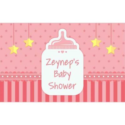 Kişiye Özel Kız Baby Shower Köpük Baloncuk 5'li - 2