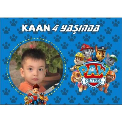 Kişiye Özel Paw Patrol Branda Afiş 70X100cm - 1