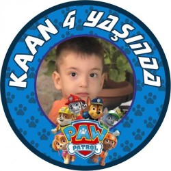 Kişiye Özel Paw Patrol Etiket 12cm - 2