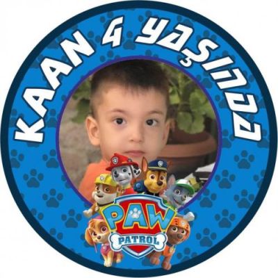 Kişiye Özel Paw Patrol Etiket 12cm - 2