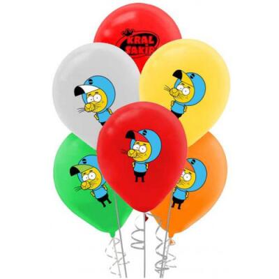 Kral Şakir Karışık Renk Balon 5'li Paket - 1