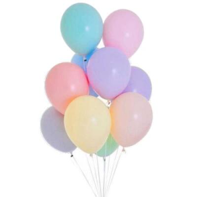 Makaron Karışık Renk Balon 100'lü Paket - 1