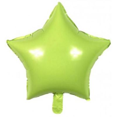 Makaron Yıldız Folyo Balon Açık Yeşil 45cm - 1