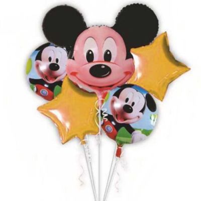 Mickey Mouse Folyo Balon Seti 5'li - 1