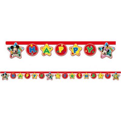 Mickey Playful Happy Birthday Harf Banner - 1