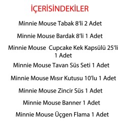 Minnie Mouse Parti Seti 63 Parça - 2