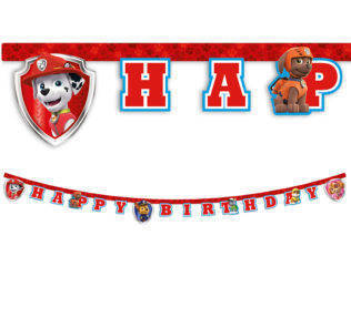 Paw Patrol Happy Brthday Harf Banner - 1