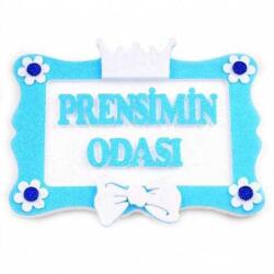 Prensimin Odası Mavi Strafor Süs - 1