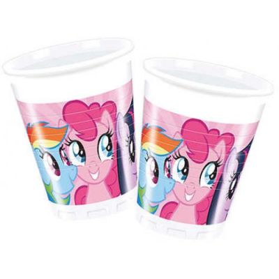 Rainbow Pony Plastik Bardak 8'li - 1