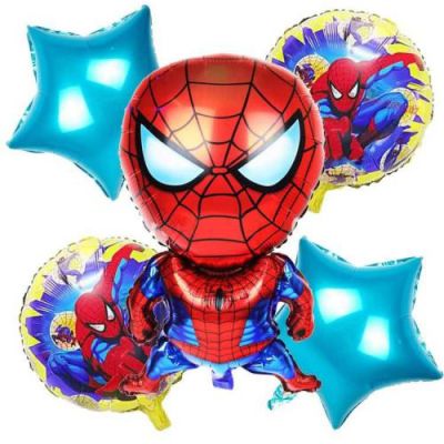 Spiderman Folyo Balon Seti 5'li - 1