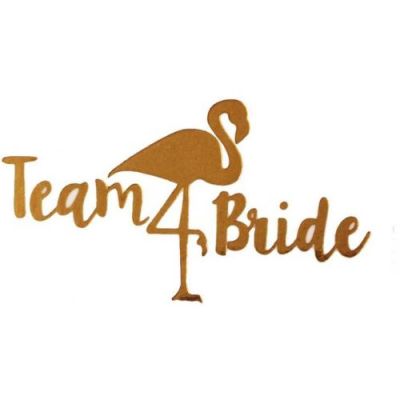 Team Bride Flamingo Altın Dövme 10'lu - 1