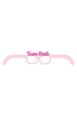 Team Bride Karton Gözlük Pembe 8'li - 1