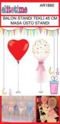 Tekli Balon Standı 45cm (Masa Üstü Balon Standı) - 2