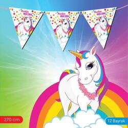 Unicorn Rainbow Üçgen Flama - 3